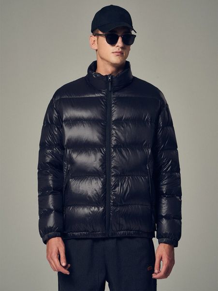 men stand collar zip up down coat k3di#, Black;brown 
men stand collar zip up down coat k3di#, Black;brown