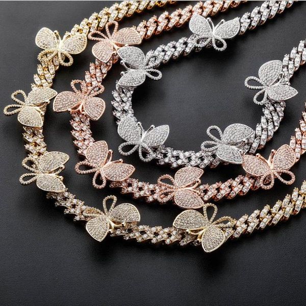 chains cuba butterfly chain rotatable 12mm tennis choker necklace iced out cubic zircon charm jewelry for women, Silver
chains cuba butterfly chain rotatable 12mm tennis choker necklace iced out cubic zircon charm jewelry for women, Silver
