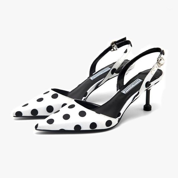 dress shoes 6cm pumps 2021 summer sandals women high-heeled back women's with stippled dots fashion single pointed sandals1, Black
dress shoes 6cm pumps 2021 summer sandals women high-heeled back women's with stippled dots fashion single pointed sandals1, Black