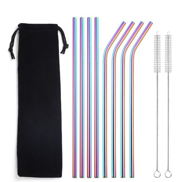 10pcs 215mm stainless steel straws reusable metal drinking straws with brush bar party accessories
10pcs 215mm stainless steel straws reusable metal drinking straws with brush bar party accessories