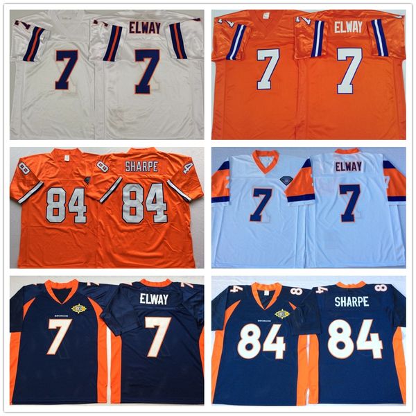 ncaa vintage football stitched jerseys 84 shannon sharpe 7 john elway white blue orange mens jersey size 48-56, Black
ncaa vintage football stitched jerseys 84 shannon sharpe 7 john elway white blue orange mens jersey size 48-56, Black
