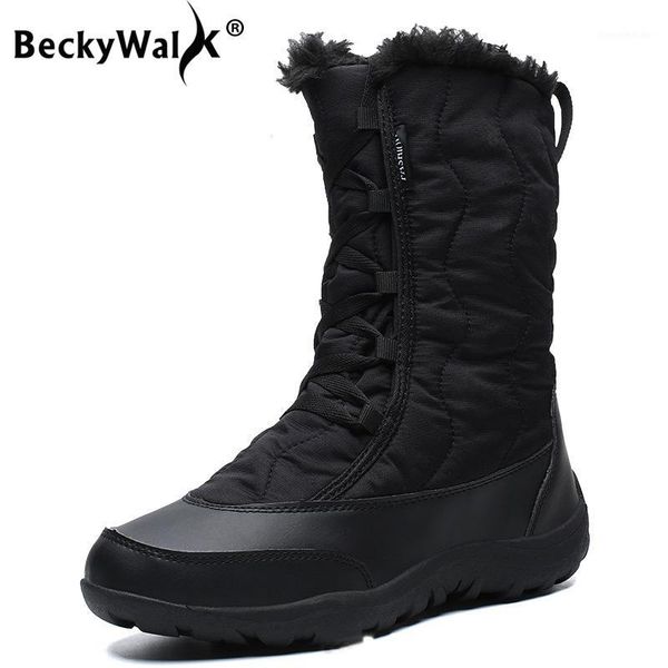 boots 2021 women snow waterproof mid-calf for outdoor winter shoes keep warm platform 36-42 wsh37101, Black
boots 2021 women snow waterproof mid-calf for outdoor winter shoes keep warm platform 36-42 wsh37101, Black