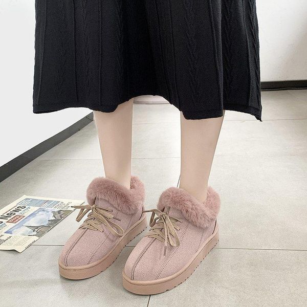 winter womans ankle boot warm plush suede flat boots causal platform snow boots ladies indoor botas mujer invierno femme bottes, Black
winter womans ankle boot warm plush suede flat boots causal platform snow boots ladies indoor botas mujer invierno femme bottes, Black