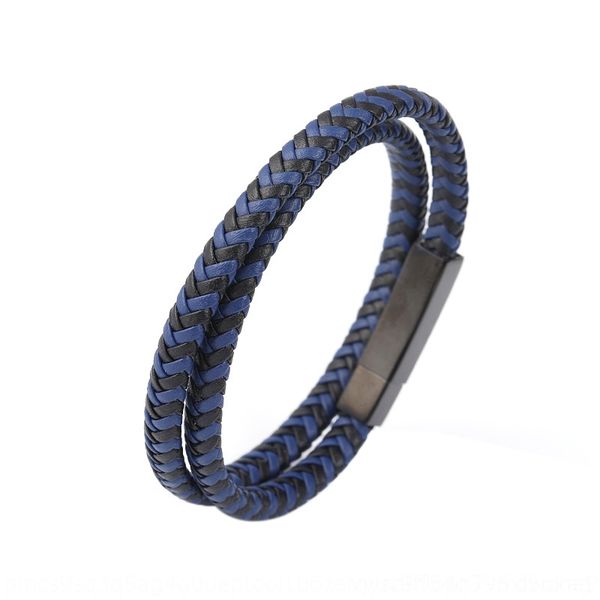 cqo0l 2019 new selling men's woven leather rope stainless steel simple black snap steel titanium chain bracelet bracelet bracelet pwjq7, Golden;silver
cqo0l 2019 new selling men's woven leather rope stainless steel simple black snap steel titanium chain bracelet bracelet bracelet pwjq7, Golden;silver