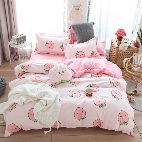cute pink peach printed girl boy kid bed cover set duvet cover child bed sheets pillowcases comforter bedding set 61066
cute pink peach printed girl boy kid bed cover set duvet cover child bed sheets pillowcases comforter bedding set 61066