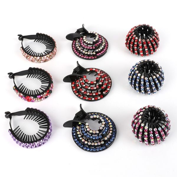 1pc korean crystal hair claw for women ponytail holder ball head bun maker expanding clips hairpins hair accessories, Black;brown
1pc korean crystal hair claw for women ponytail holder ball head bun maker expanding clips hairpins hair accessories, Black;brown