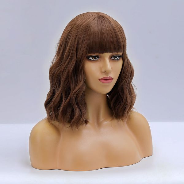 costume accessories short wave ombre brown synthetic wigs with bangs for women wavy natural daily heat resistant cosplay fibre female colore, Silver
costume accessories short wave ombre brown synthetic wigs with bangs for women wavy natural daily heat resistant cosplay fibre female colore, Silver