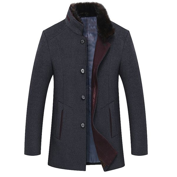new winter middle aged and old dad business casual windbreaker wool collar woolen overcoat, Tan;black
new winter middle aged and old dad business casual windbreaker wool collar woolen overcoat, Tan;black