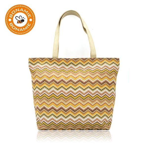 bonamie colorful summer beach bag pp weave women tote handbag fashion wave stripe woven female shopping shoulder bag knit
bonamie colorful summer beach bag pp weave women tote handbag fashion wave stripe woven female shopping shoulder bag knit