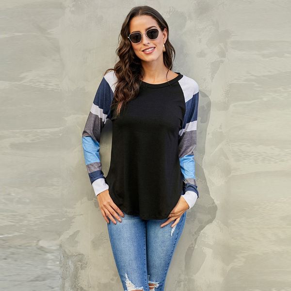 autumn and winter new round neck long sleeve color block stitching women's t-shirt women's pullover pullover pullovert-shirt pullo, White
autumn and winter new round neck long sleeve color block stitching women's t-shirt women's pullover pullover pullovert-shirt pullo, White