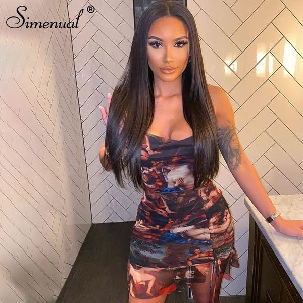 simenual aesthetic print women party dresses fashion sleeveless strap drawstring ruched clubwear mini dress bodycon summer t200603, White;black
simenual aesthetic print women party dresses fashion sleeveless strap drawstring ruched clubwear mini dress bodycon summer t200603, White;black