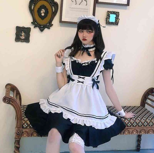 magogo women maid outfit lolita dress cute black white cosplay dress size s-4xl with headband, Black;gray
magogo women maid outfit lolita dress cute black white cosplay dress size s-4xl with headband, Black;gray