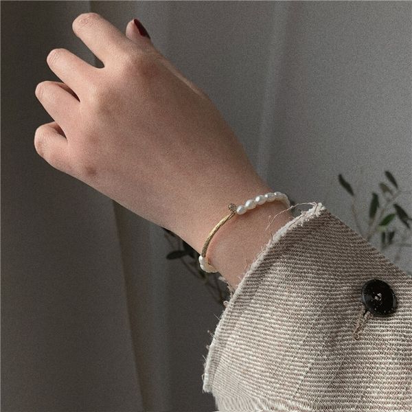 korean east gate with women's simple zirconium diamond ins small cool wind natural pearl bracelet natural pearl bracelet h89u2, Golden;silver
korean east gate with women's simple zirconium diamond ins small cool wind natural pearl bracelet natural pearl bracelet h89u2, Golden;silver