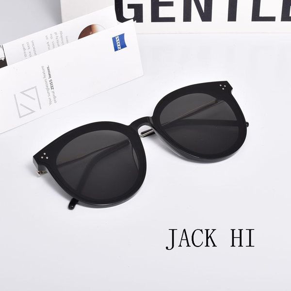 sunglasses korea brand designer gentle jack hi big round stainless steel leg uv400 sun glasses women men with original case, White;black
sunglasses korea brand designer gentle jack hi big round stainless steel leg uv400 sun glasses women men with original case, White;black
