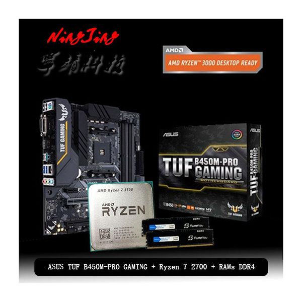 amd ryzen 7 2700 r7 2700 cpu + asus tuf b450m pro gaming motherboard + pumeitou ddr4 2666mhz rams suit socket am4 without cooler
amd ryzen 7 2700 r7 2700 cpu + asus tuf b450m pro gaming motherboard + pumeitou ddr4 2666mhz rams suit socket am4 without cooler