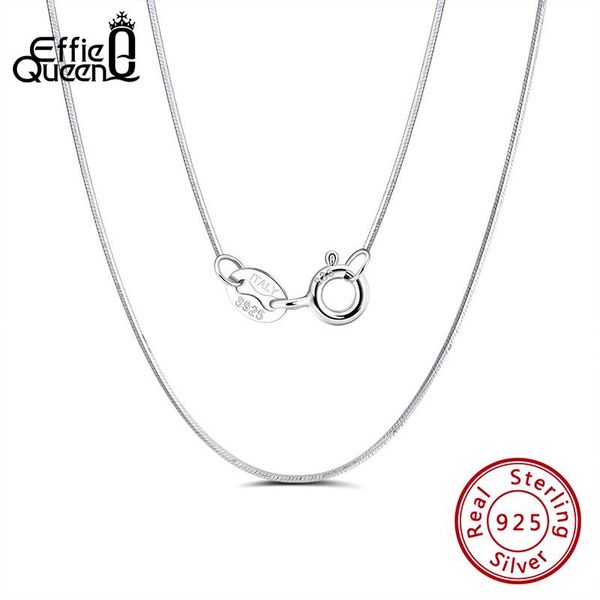 effie queen genuine 925 sterling silver chain necklace for women men silver jewelry 45cm length snake chain wholesale gift dsc19
effie queen genuine 925 sterling silver chain necklace for women men silver jewelry 45cm length snake chain wholesale gift dsc19