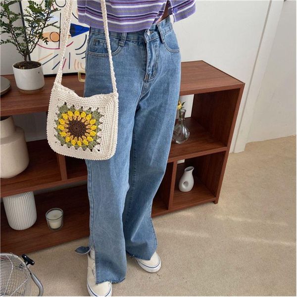 women lady girl sunflower knitted shoulder crossbody bag square satchel shopping tote purse
women lady girl sunflower knitted shoulder crossbody bag square satchel shopping tote purse
