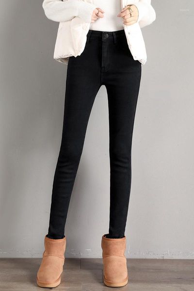 plus velvet jeans women's high-waist 2020 winter wear new slimming slim skinny feet pants with velvet thickening1, Blue
plus velvet jeans women's high-waist 2020 winter wear new slimming slim skinny feet pants with velvet thickening1, Blue