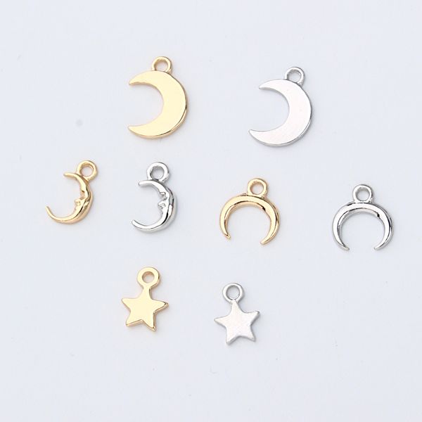 10pcs face crescent moon star earring charms alloy findings simple fashion earrings bracelet pendant jewelry making accessory, Bronze;silver
10pcs face crescent moon star earring charms alloy findings simple fashion earrings bracelet pendant jewelry making accessory, Bronze;silver