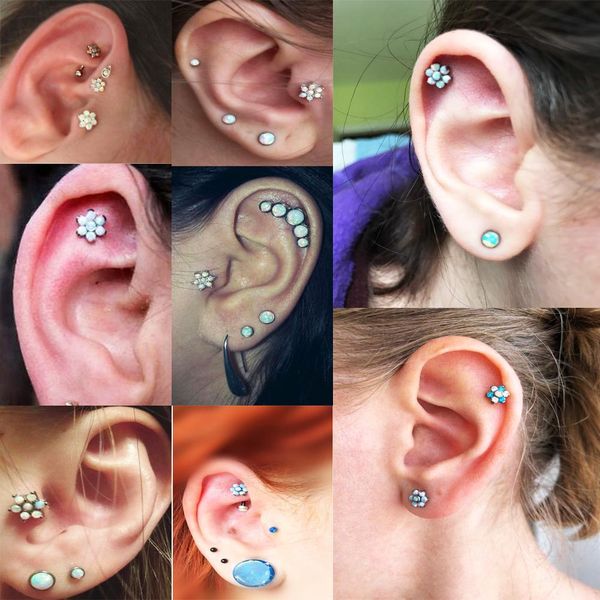 1pc g23 titanium opal flower gem labret lip bar ring zircon ear cartilage tragus helix lobe piercing screw fit q sqcuhg, Silver
1pc g23 titanium opal flower gem labret lip bar ring zircon ear cartilage tragus helix lobe piercing screw fit q sqcuhg, Silver