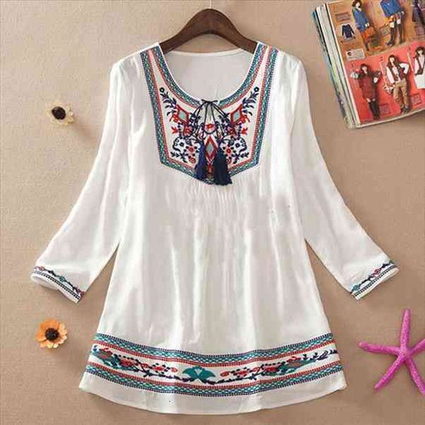 ethnic ladies spring vintage tropical shirt women blusa floral embroidery bohemia casual loose blue white blouse women
ethnic ladies spring vintage tropical shirt women blusa floral embroidery bohemia casual loose blue white blouse women