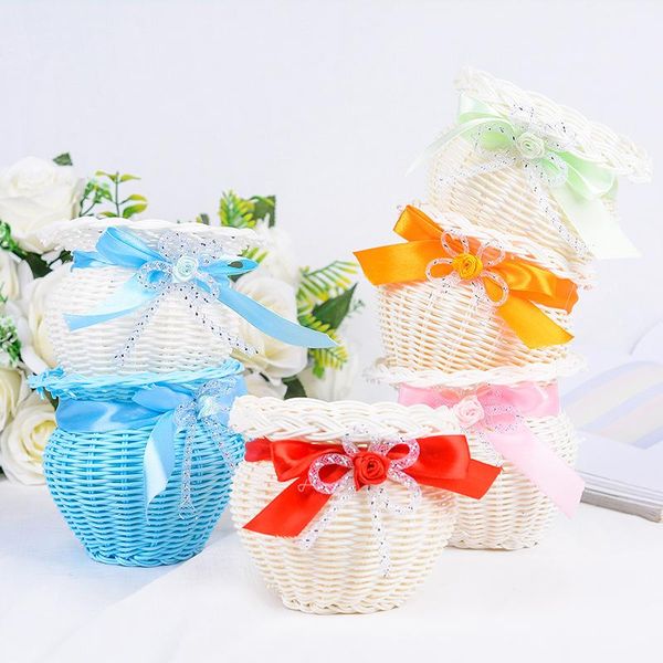 10pcs wedding party decor creative hand woven crafts gift plastic candy basket flower baby shower candy box for kids birthday
10pcs wedding party decor creative hand woven crafts gift plastic candy basket flower baby shower candy box for kids birthday