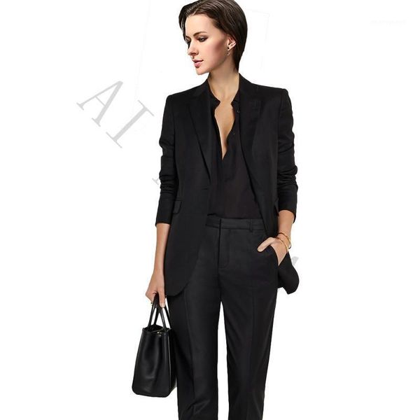 women's two piece pants jacket+pants womens business suits black female office uniform ladies winter formal prom party 2 single breaste, White
women's two piece pants jacket+pants womens business suits black female office uniform ladies winter formal prom party 2 single breaste, White