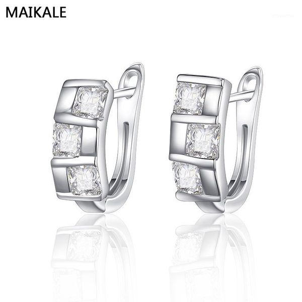 maikale square stud earrings gold color plated copper white cubic zirconia korean earring for women to friend gift1, Golden;silver
maikale square stud earrings gold color plated copper white cubic zirconia korean earring for women to friend gift1, Golden;silver