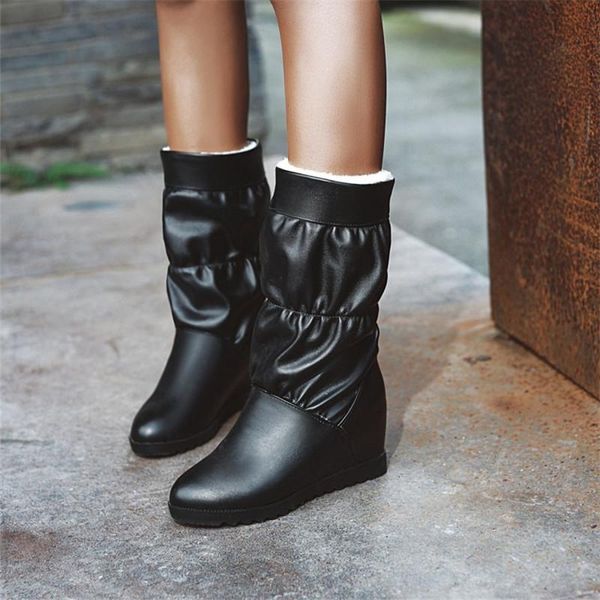 женщины winter boots 2020 новый теплый снег загрузки клинья высокие каблуки середины икры сапоги скользят по плиссированные женская обувь бо, Black
женщины winter boots 2020 новый теплый снег загрузки клинья высокие каблуки середины икры сапоги скользят по плиссированные женская обувь бо, Black