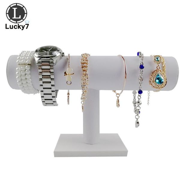 white pu leather bracelet chain watch t-bar rack jewelry hard display stand holder jewelry organizer hard display stand, Pink;blue
white pu leather bracelet chain watch t-bar rack jewelry hard display stand holder jewelry organizer hard display stand, Pink;blue