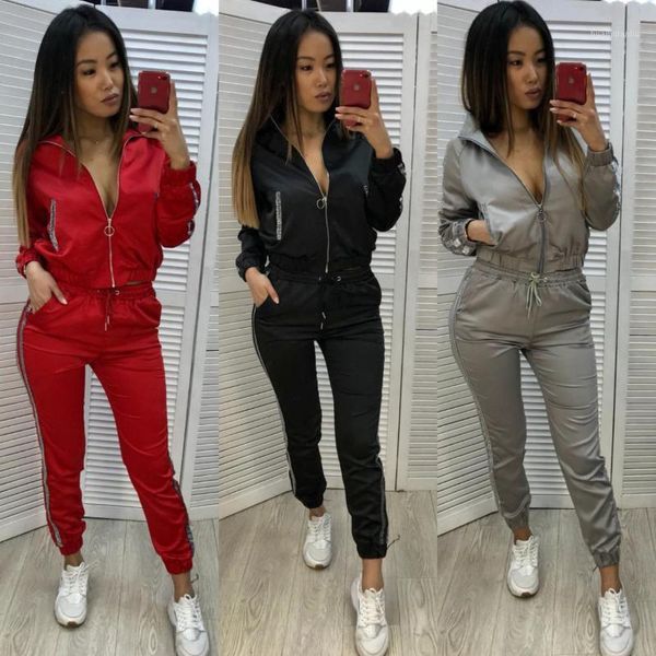 2020 new women two piece set winter sports suits for women office lady loose casual female zipper sports suit fashion tracksuit1, White;red
2020 new women two piece set winter sports suits for women office lady loose casual female zipper sports suit fashion tracksuit1, White;red