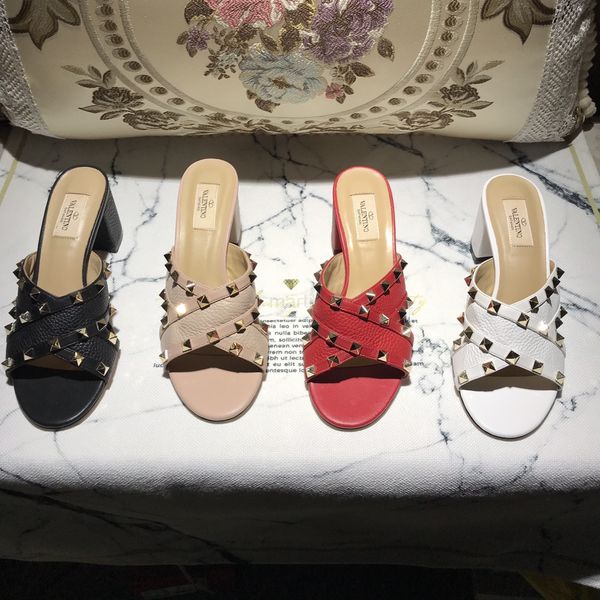fashion ladies classic luxury sandals black red rivet dress shoes t-strap high heels 4 colors all-match 35-41
fashion ladies classic luxury sandals black red rivet dress shoes t-strap high heels 4 colors all-match 35-41