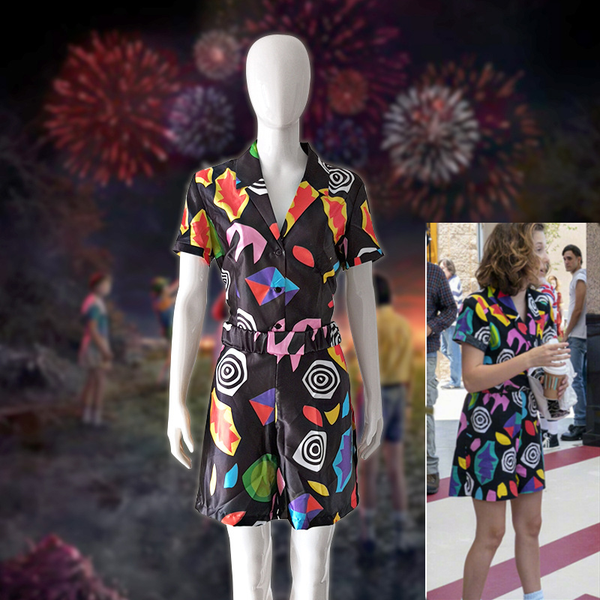anime costumes movie stranger things eleven costume season 3 cosplay jumpsuit halloween short sleeve dress women girls jumpsuit, Black
anime costumes movie stranger things eleven costume season 3 cosplay jumpsuit halloween short sleeve dress women girls jumpsuit, Black