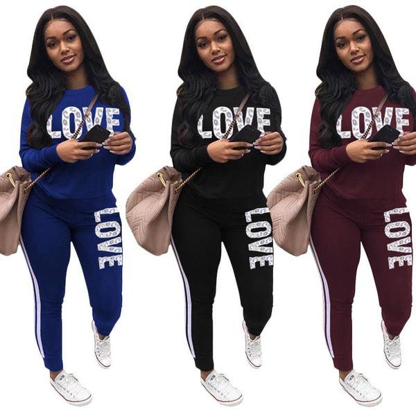 2020 autumn letter print two piece tracksuit set women long sleeve pencil pants fitness suit gym women's sportswear outfits, White;black
2020 autumn letter print two piece tracksuit set women long sleeve pencil pants fitness suit gym women's sportswear outfits, White;black
