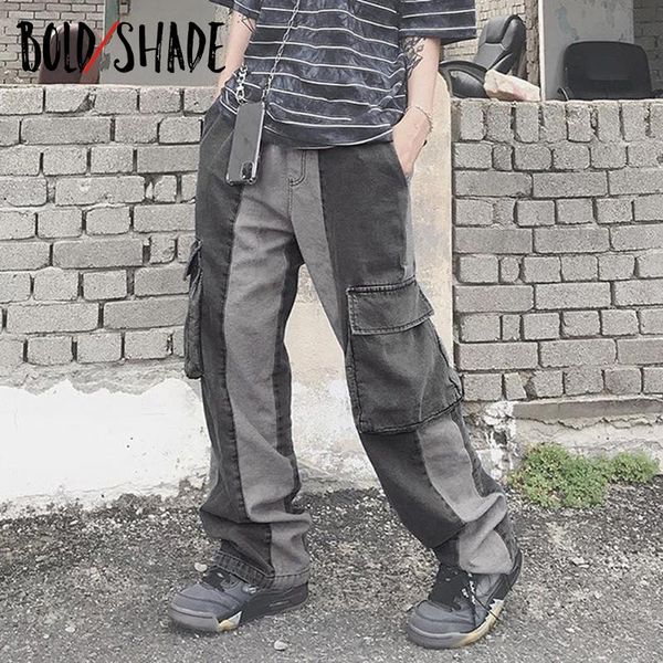 bold shade indie aesthetic 90s grunge baggy jeans patchwork high waist pockets straight trousers women fall vintage denim pants, Blue
bold shade indie aesthetic 90s grunge baggy jeans patchwork high waist pockets straight trousers women fall vintage denim pants, Blue
