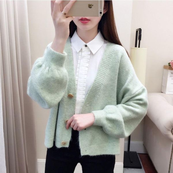 autumn women harajuku sweater solid loose knitwear single breasted sweater casual knit cardigan outwear winter jacket coat girl, White
autumn women harajuku sweater solid loose knitwear single breasted sweater casual knit cardigan outwear winter jacket coat girl, White
