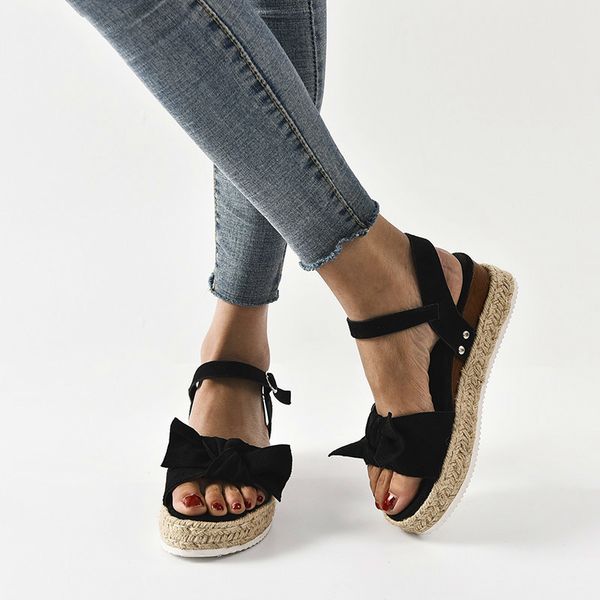 2020 women's espadrilles alpargatas bow leopard sandals women platform summer thick bottom ladies sandals women's shoes t200529, Black
2020 women's espadrilles alpargatas bow leopard sandals women platform summer thick bottom ladies sandals women's shoes t200529, Black