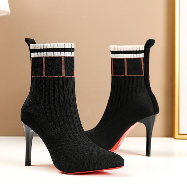 boots women designers autumn winter socks heel boot fashion knitted elastic designer alphabetic womens shoes lady letter th, Black
boots women designers autumn winter socks heel boot fashion knitted elastic designer alphabetic womens shoes lady letter th, Black