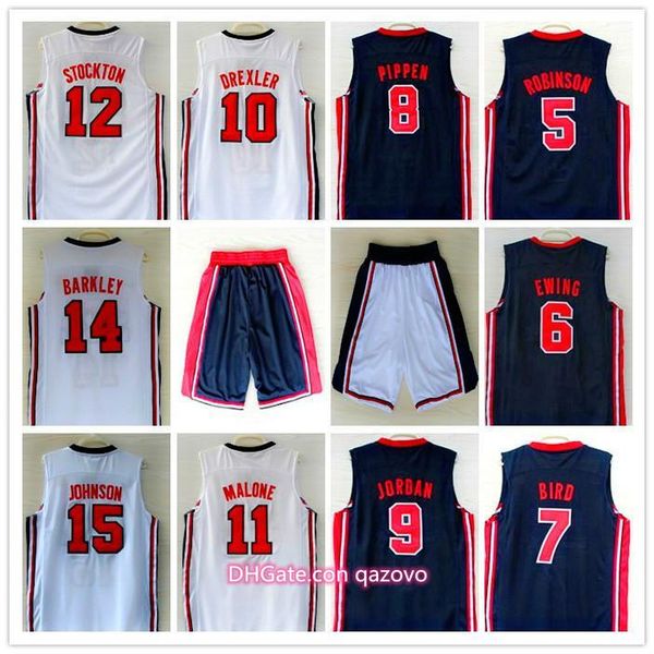 1992 dream team jersey robinson ewing bird pippen drexler malone stockton johnson barkely michael sport basketball jerseys short, Black;red
1992 dream team jersey robinson ewing bird pippen drexler malone stockton johnson barkely michael sport basketball jerseys short, Black;red
