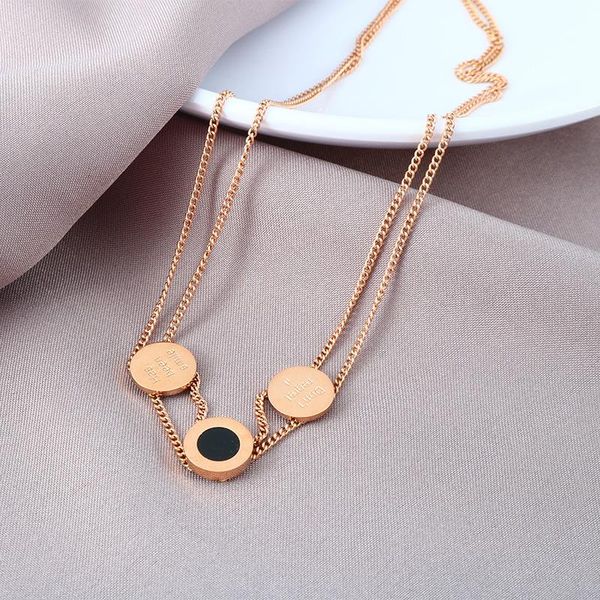 chokers titanium stainless steel roman number necklace women round shell fashion jewelry simple choker collares temperament pendants, Golden;silver
chokers titanium stainless steel roman number necklace women round shell fashion jewelry simple choker collares temperament pendants, Golden;silver