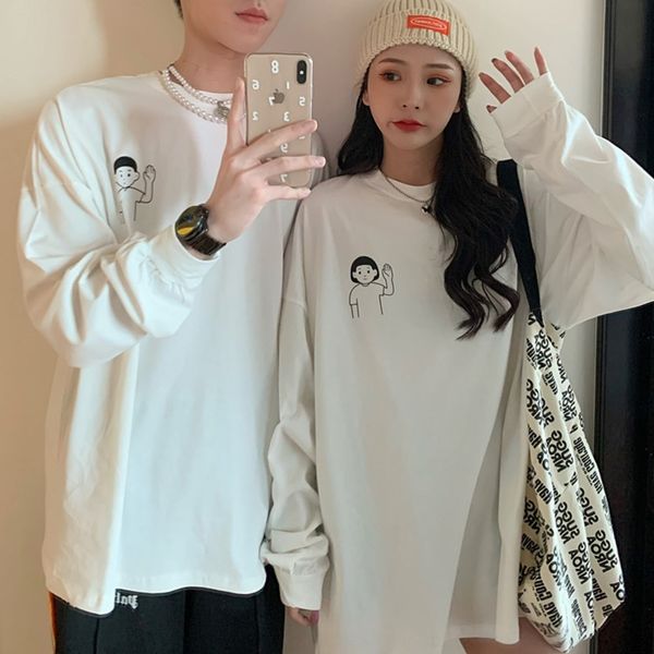 w6h1e pu neck 2020 women's loose korean cartoon print thin sleeve coat long autumn fashion ins round xiaohua coat couple's k9bu9, Black
w6h1e pu neck 2020 women's loose korean cartoon print thin sleeve coat long autumn fashion ins round xiaohua coat couple's k9bu9, Black