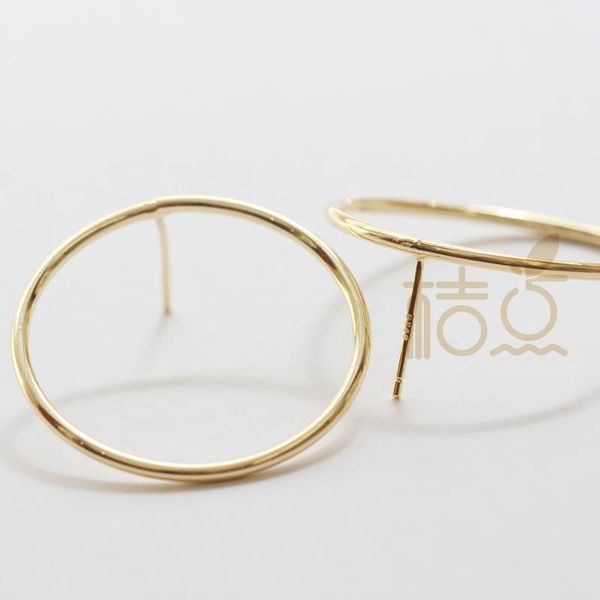stud 2 pieces (one pair) gold plated brass base earring post - ring 30.4mm (4526c), Golden;silver
stud 2 pieces (one pair) gold plated brass base earring post - ring 30.4mm (4526c), Golden;silver