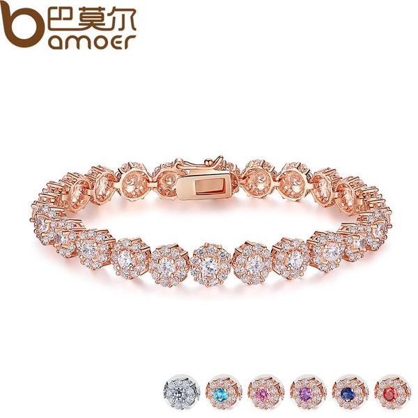bamoer 7 colors rose gold color chain link bracelet for women ladies shining cubic zircon crystal jewelry gift jib012, Black
bamoer 7 colors rose gold color chain link bracelet for women ladies shining cubic zircon crystal jewelry gift jib012, Black
