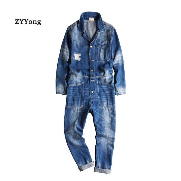 men denim jumpsuit long sleeve blue workwear hip hop streetwear jeans overalls fashion cargo pants leisure freight trousers
men denim jumpsuit long sleeve blue workwear hip hop streetwear jeans overalls fashion cargo pants leisure freight trousers