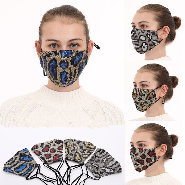 us stock fashion bling bling leopard sequins face mask dustproof mouth masks designer washable reusable women face mask fy9240
us stock fashion bling bling leopard sequins face mask dustproof mouth masks designer washable reusable women face mask fy9240