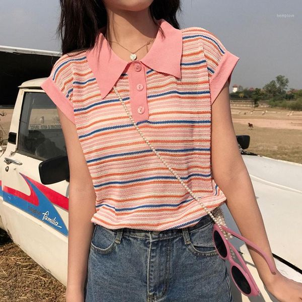 women striped turn-down dollar t shirts sleeveless women t-shirt harajuku casual t-shirt1, White
women striped turn-down dollar t shirts sleeveless women t-shirt harajuku casual t-shirt1, White