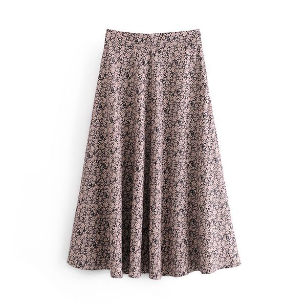 2021 new pink high waist long women vintage floral printed a-line midi skirt woman autumn casual ladies skirts vbxu, Black
2021 new pink high waist long women vintage floral printed a-line midi skirt woman autumn casual ladies skirts vbxu, Black