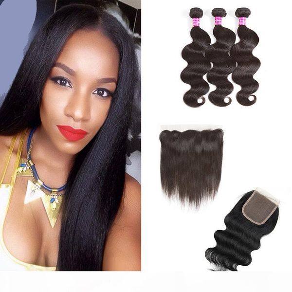 body wave hair wefts straight virgin hair weaves bundles with closure or ear to ear frontal closure unprocessed natural color human hair, Black
body wave hair wefts straight virgin hair weaves bundles with closure or ear to ear frontal closure unprocessed natural color human hair, Black