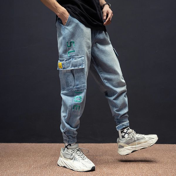 2021 new japanese vintage fashion fit big pocket casual denim streetwear hip hop men pants xgsu, Blue
2021 new japanese vintage fashion fit big pocket casual denim streetwear hip hop men pants xgsu, Blue