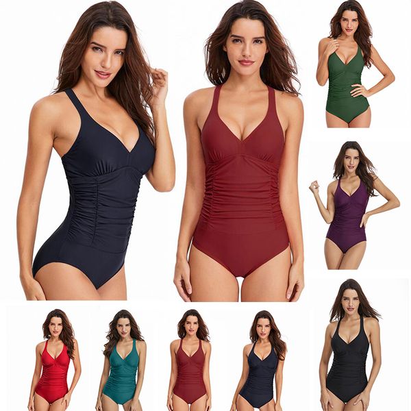 2021 summer solid color wearable one-piece swim wear women halter neck tight-fitting halter swimsuit cover belly women clothes outdoor
2021 summer solid color wearable one-piece swim wear women halter neck tight-fitting halter swimsuit cover belly women clothes outdoor